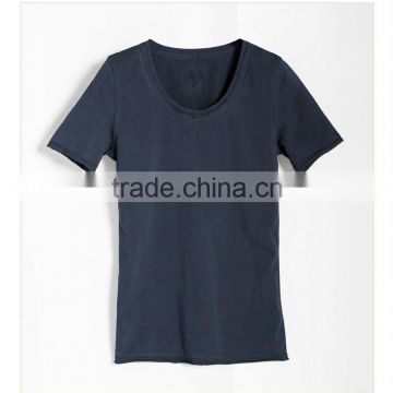 Cotton Blue Short-Sleeves women t-shirt