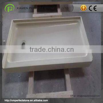 Shower Tray Cultured Marble With White Cultured Marble