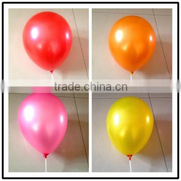 10 inch latex metallic /pearly color balloon
