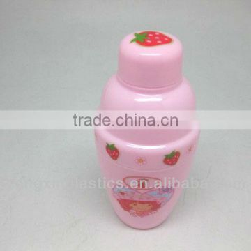 250ml plastic bpa free plastic shaker bottle