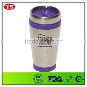 food grade insulated thermo mug stainless steel 450ml with screw lid