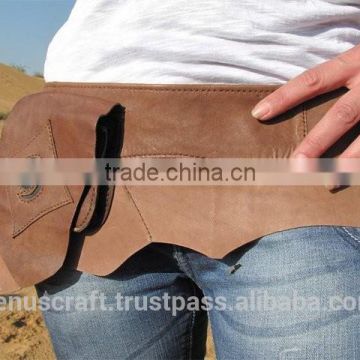 travel leather hip pocket waist bag belts