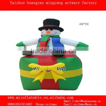 48''H inflatable snowman