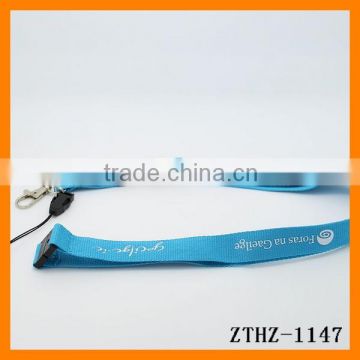 2014 Nylon Metal Button Card Rope Mobile Phone Strap Lanyard With Logo Pattern Word Customizing ZTHZ-1147