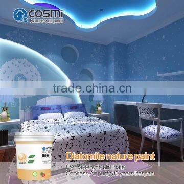 Night sky wall sticker made by diatomite paint