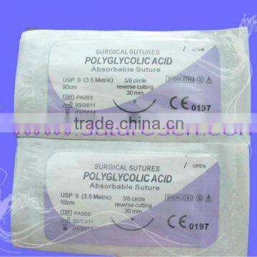 Absorbable PGA 910 Surgical Suture