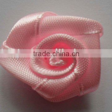 Pink Fabric Flower Clothing , rose wholesales corsage