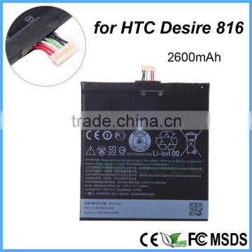 High Capacity Original Mobile Phone Battery for HTC Desire 820 3.8V 2600 mAh