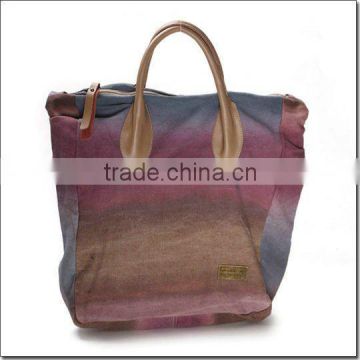 100% factory fashion lady tote bag canvas handbags