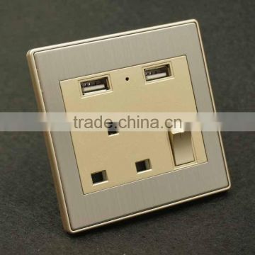 Wholesale plug extension socket usb wall outlet socket with surge protector