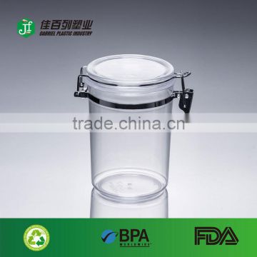 850ML Wholesale OEM Easy stackable clear airtight stackable plastic jars