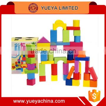 educational rainbow colored building blocks kids toys