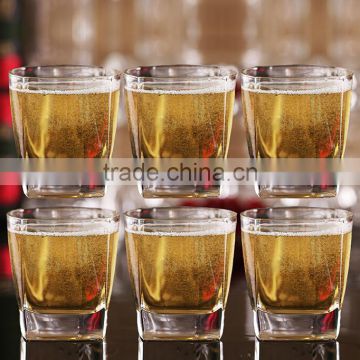 Glassware Elegent Heavy Base Collection, Square Shot Glass Clear