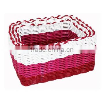 cheap clothes storage basket,pink rattan storage basket