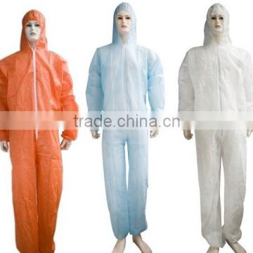 Type 5/6 PP/microporous working safety disposable coverall from factory directly