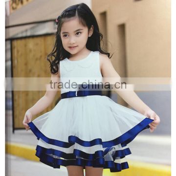 2017 summer new three layers princess dress for baby girl
