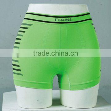 green seamless mens underwear boxer short
