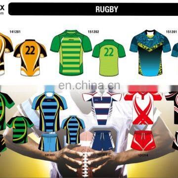 2015 latest hot sale custom soft high quality sublimation rugby jersey