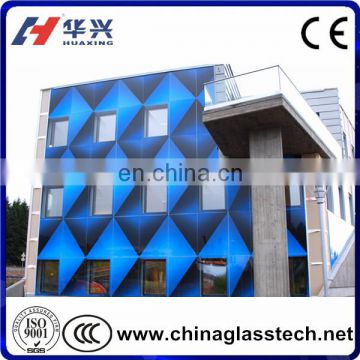 CE&ISO9001 Customized size architectural Commercial building dichroic glass