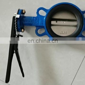 epdm NBR seat worm gear operation cast iron wafer butterfly valves