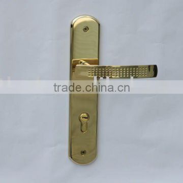 Solid Stainless Steel Lever type Door Handle with Plate