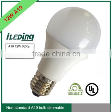 120V Non- standard UL A19 LED Bulb Dimmable 12W Equal to 60W