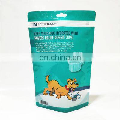 Customized And Printed Plastic Dog Food Bag Pet Food Heavy Zipper Bag