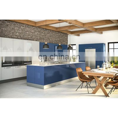 CBMMART 3D design blue painted kitchen cabinets for sale