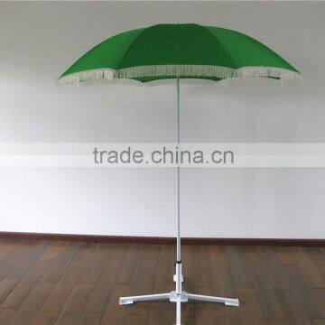 promotional sun protection outdoor garden umbrella with tassels