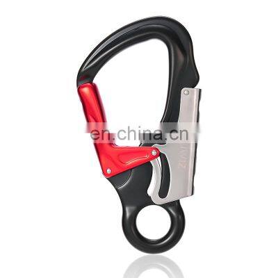 JRSGS Custom Aluminum Climbing Auto Locking Carabiner 35kN Climbing Gear Gym Carabiner Clips Screwgate Snap Hook S7110TN