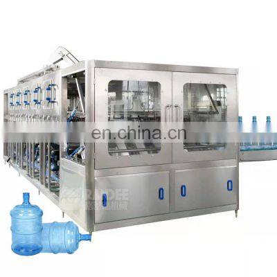 Auto 5 Gallon Barrel Big Bottle Mineral Water Bottling Filling Machine Plant Line