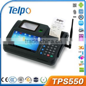 Telpo TPS550 with camera, 1D/2D Barcode Scanner, Finger Print Scanner android rfid pos system for gas station