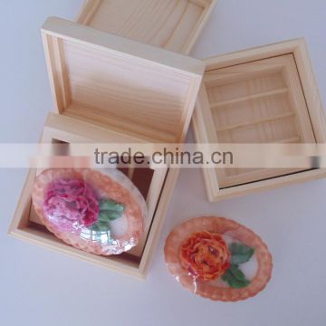 Unfinished design gift and storage use wood packaging soap rack small wooden boxes wholesale                        
                                                                                Supplier's Choice