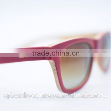 2015 new fashion handmade custom China polarized bamboo wooden sunglasses(BS1007)