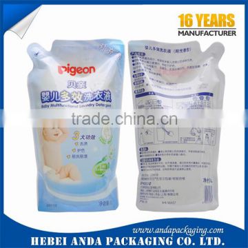 Custom Printing Pigeon Stand up Pouch for laundry detergent packaging