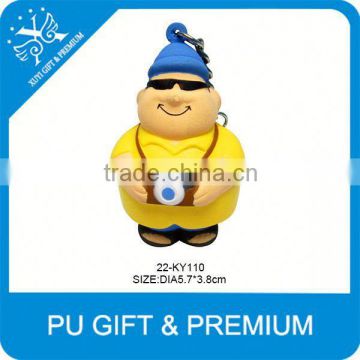 2015 Cheap price PU keychain/floating key ring for promotional gifts
