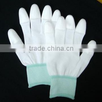 [Gold Supplier] HOT ! Half finger 13g nylon PU Coated safety Gloves