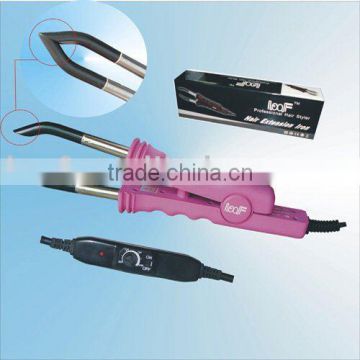 pink hair extension tools
