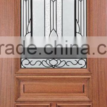 American Style Glass Solid Wood Room Doors Design DJ-S5366M