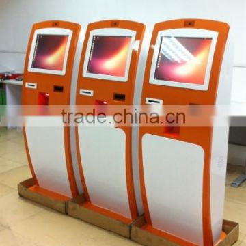 Cash Automated Payment Kiosk Bill Payment Machine with Bank Card Reader