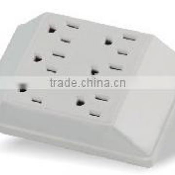 UL ETL 6 outlets side entry current tap Wall adapter