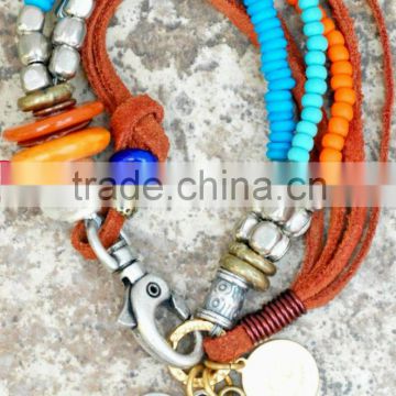 Summer beach style chamilia beads bohemia bracelet