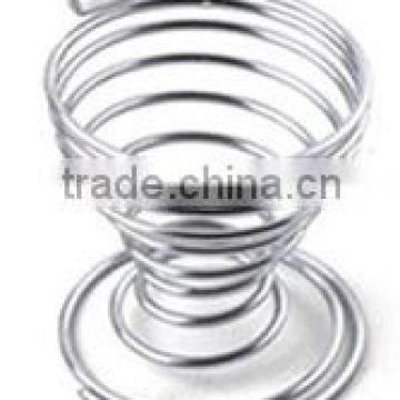 Mini Stainelss Steel Egg Cup Spring Wire Tray Egg Cup Boiled Eggs Stoneware Holder Stand