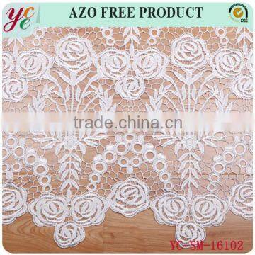 High quality large bouquet of roses fashion design embroidery lace fabric for dress