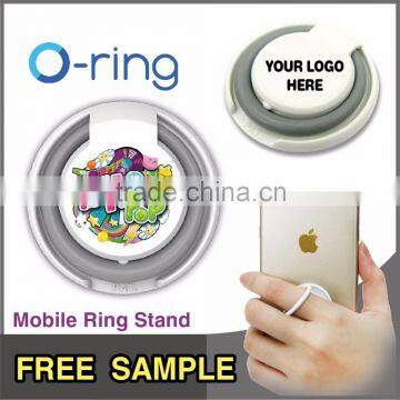 Free_Sample O-ring Custom Logo Cheap Plastic Phone stand mobile holder