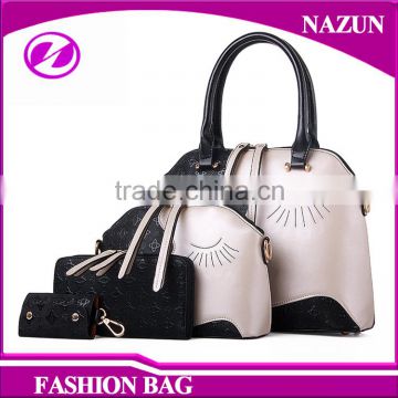 fashion design simple PU leather handbag