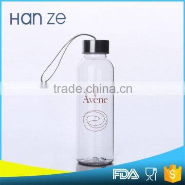 Hot sale unique glass empty water bottle for drinks