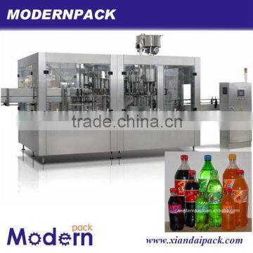 Supply triad carbonated beverage filling machine
