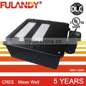 ul listed 110V parking lot light replacement 150w MH/HPS lights with DLC UL Shoe box light 100w