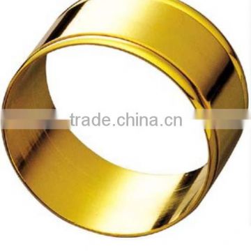 Gold napkin rings for wedding table decoration